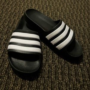 Black Adidas Slides